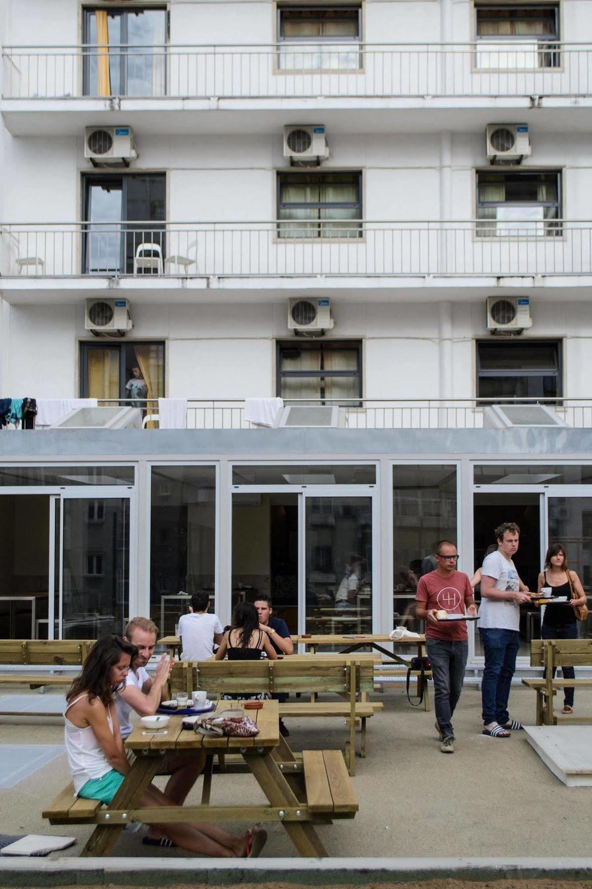 Hans Brinker Hostel 리스본 레스토랑 사진